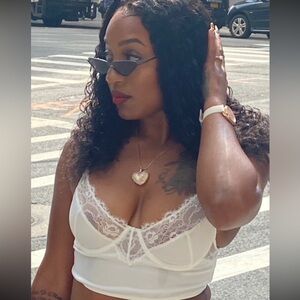 Satin Lace Bralette top